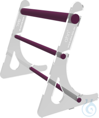 AHN Pipette Stand 6 places, variable place, clear/magenta, acrylic/aluminium, 1  Safe and...